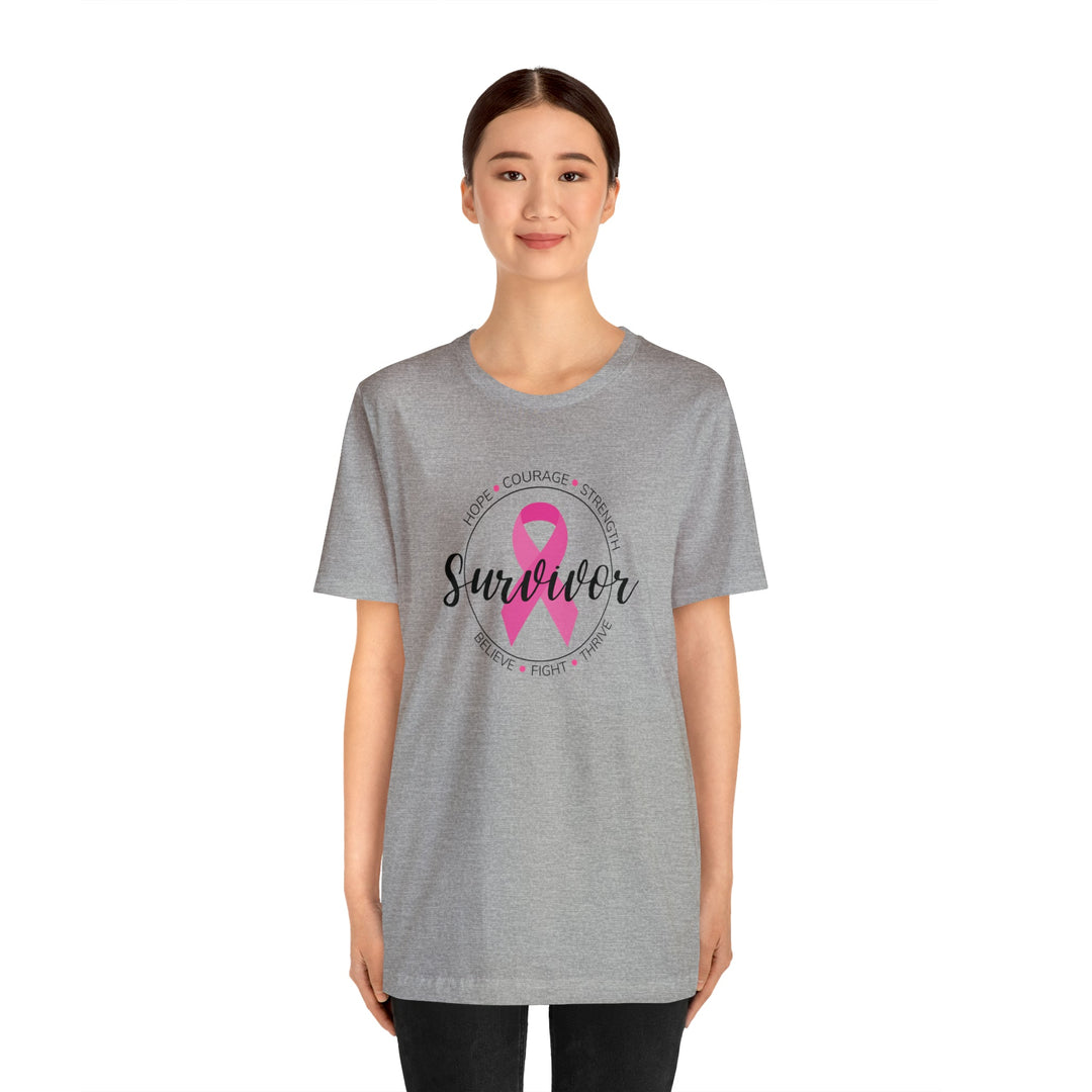 Breast Cancer Survivor Unisex Jersey Short Sleeve Tee - The Kindness Cause