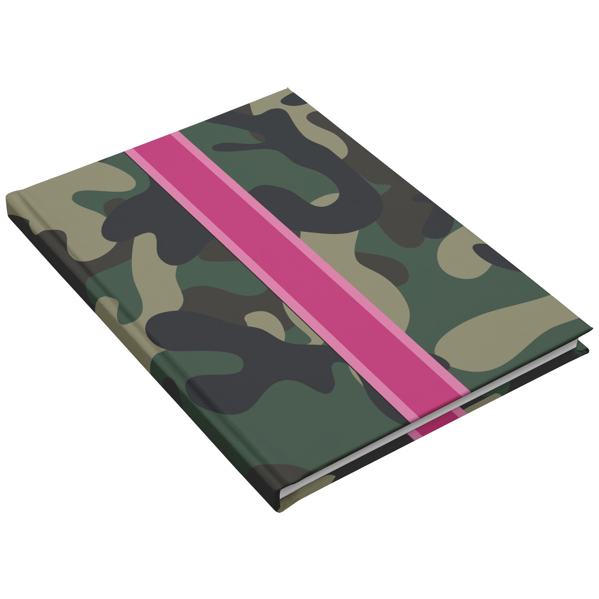 Camo Pink Stripe Hardcover Notebook & Journal - The Kindness Cause