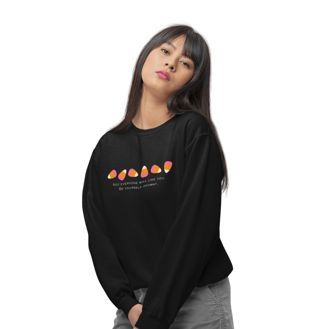Candy Corn Not Everyone Will Like You Embroidered Premium Sweatshirt - The Kindness Cause