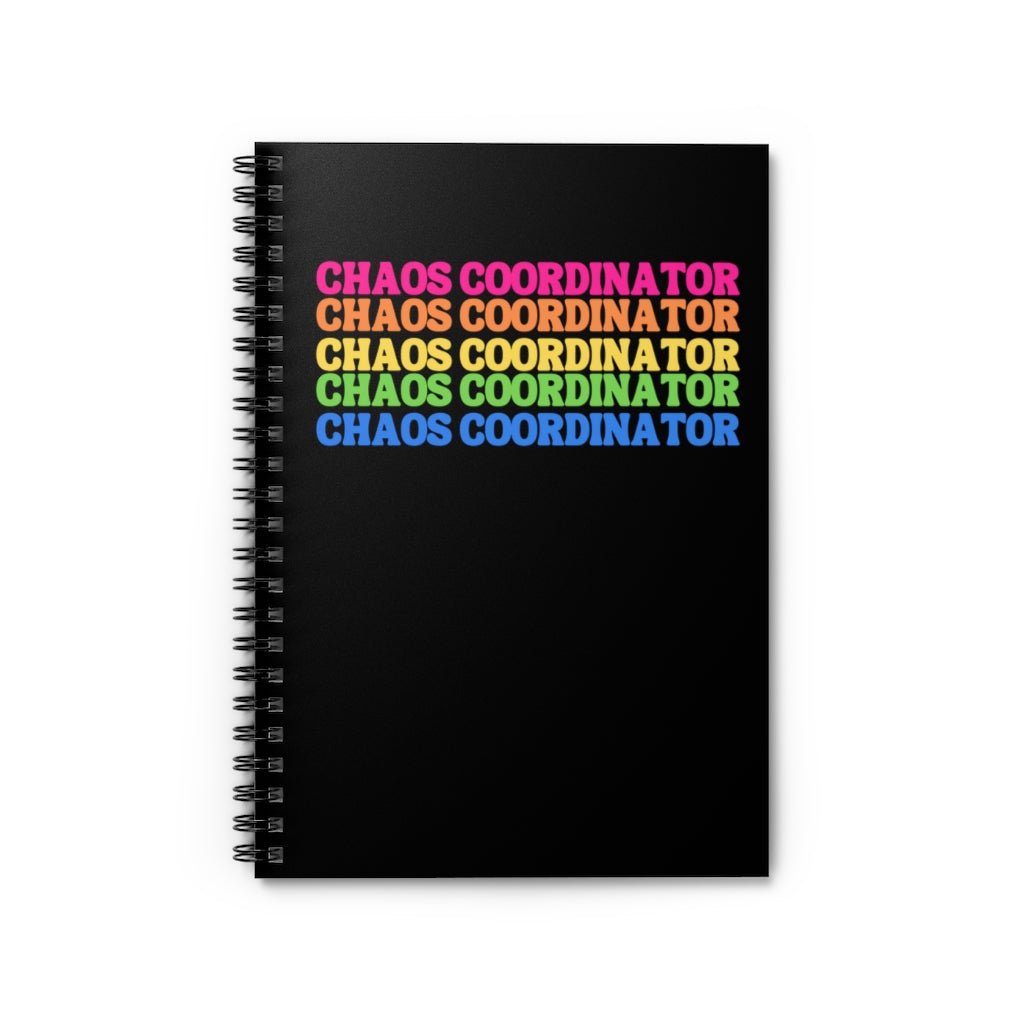 Chaos Coordinator Ruled Line Spiral Notebook - The Kindness Cause
