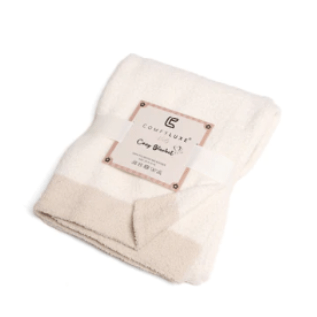 Children's Solid Luxury Soft Throw Blanket with Contrast Edges - The Kindness Cause
