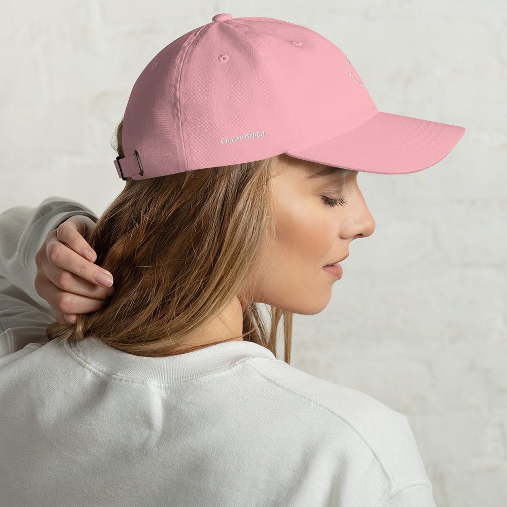 Choose Happy Embroidered Dad Hat - The Kindness Cause