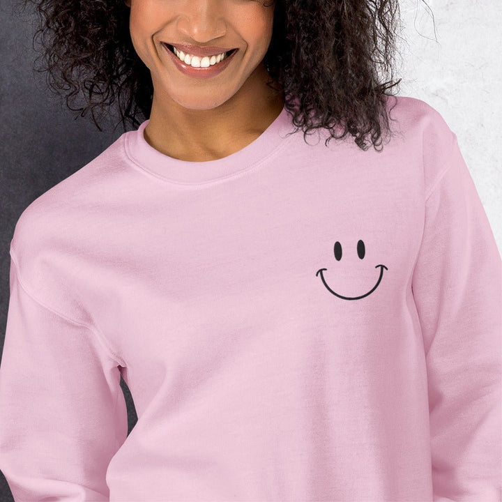 Choose Happy Embroidered Unisex Sweatshirt - The Kindness Cause