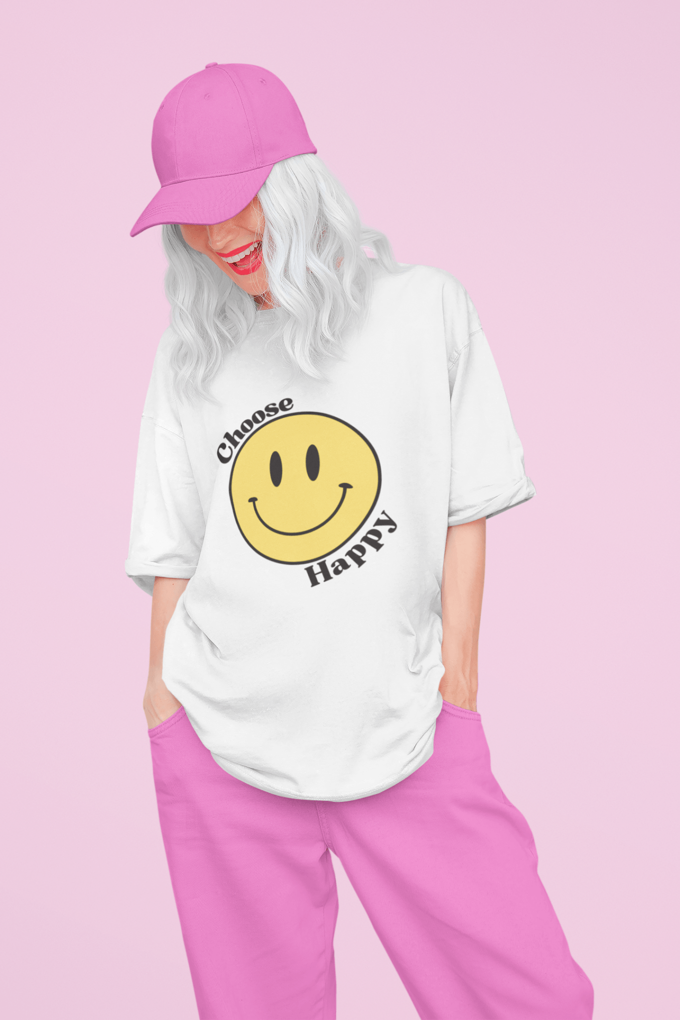 Choose Happy Smiley Face Short-Sleeve Unisex T-Shirt - The Kindness Cause
