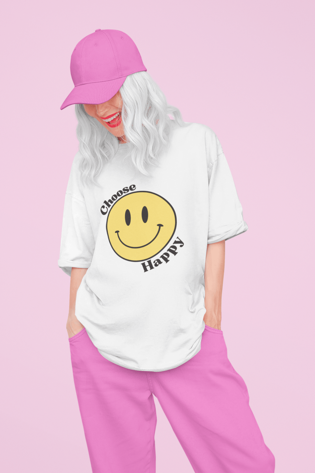 Choose Happy Smiley Face Short-Sleeve Unisex T-Shirt - The Kindness Cause