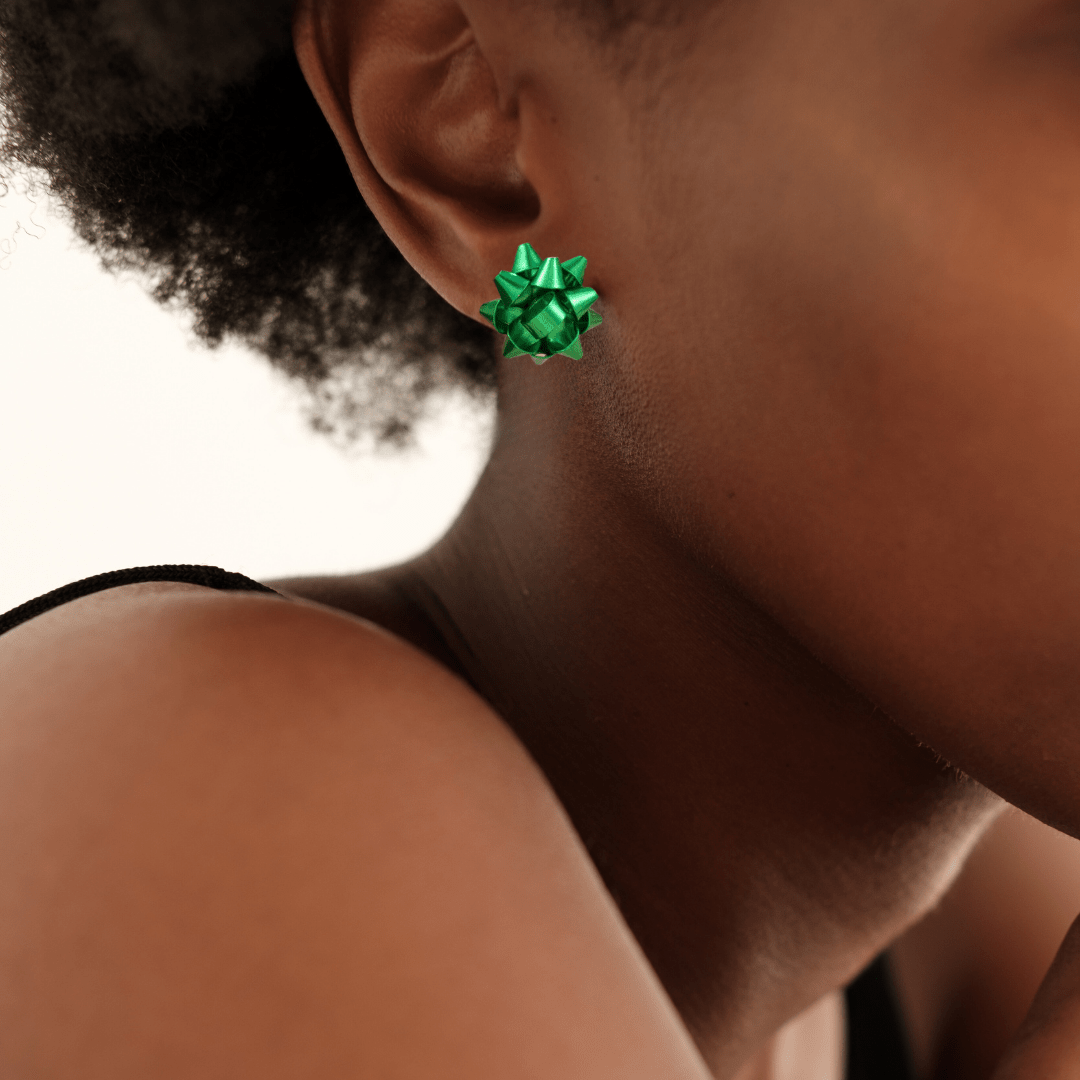 Christmas Bow Stud Earrings - The Kindness Cause