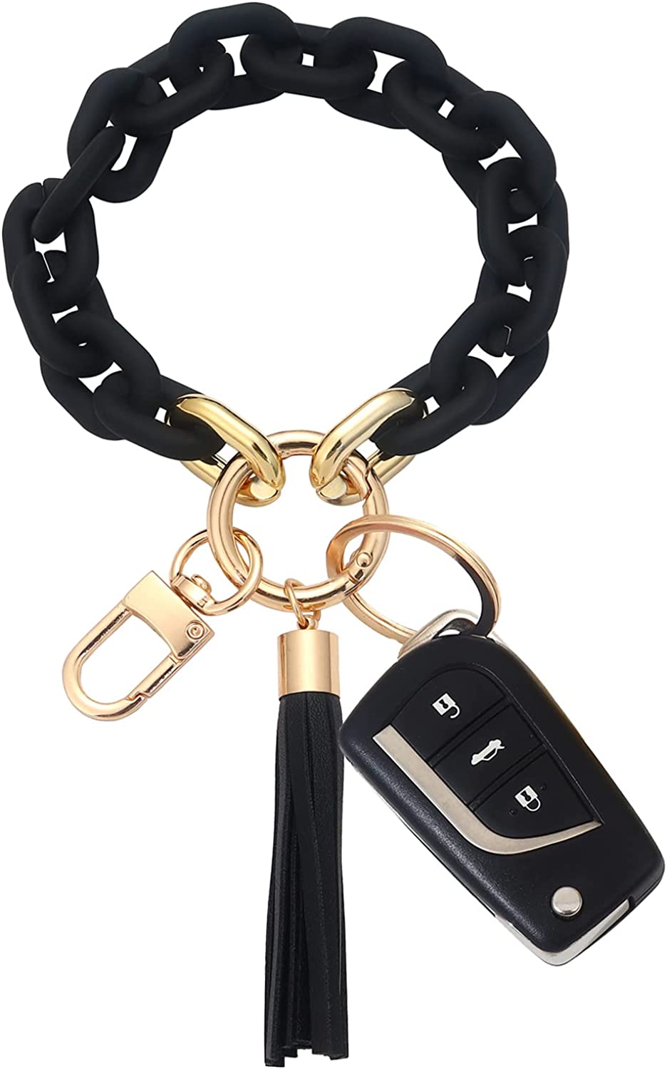 Chunky Chain Link Keychain Bracelet for Hands Free Phone - The Kindness Cause
