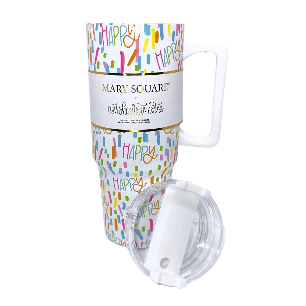Colorful Happy Stainless 30oz Skinny Tumbler - The Kindness Cause