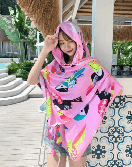 Colorful Lightweight Beach Sarong and Scarf - The Kindness Cause