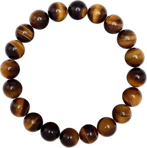 Crystal Beaded Bracelet - Yellow Tiger's Eye - The Kindness Cause