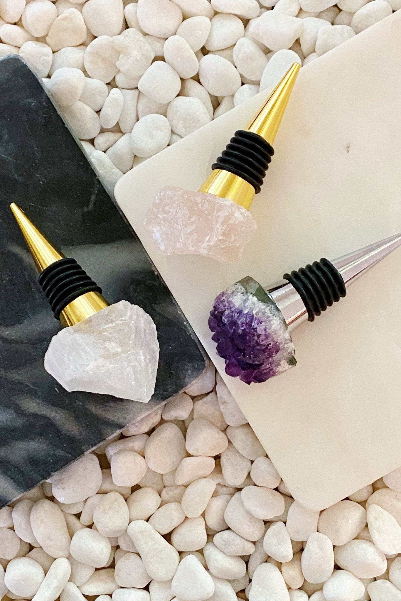 Crystal Stone Wine Stopper - The Kindness Cause
