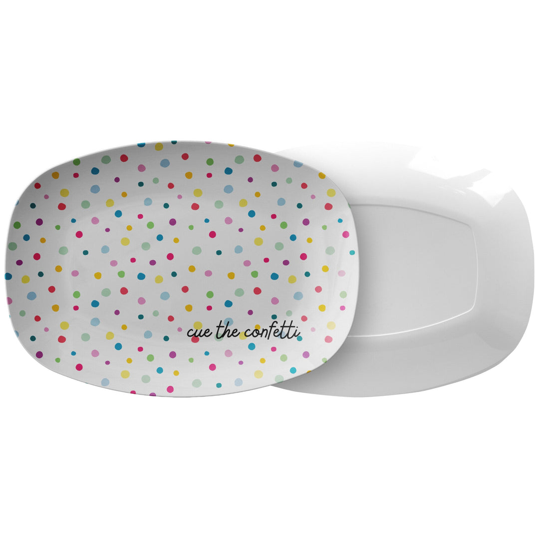 Cue the Confetti 10x14 Serving Platter - The Kindness Cause