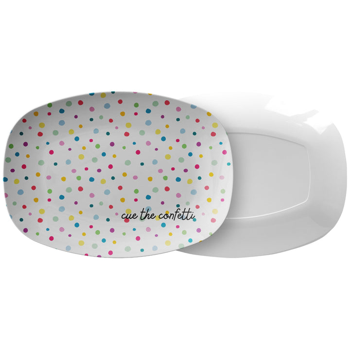 Cue the Confetti 10x14 Serving Platter - The Kindness Cause