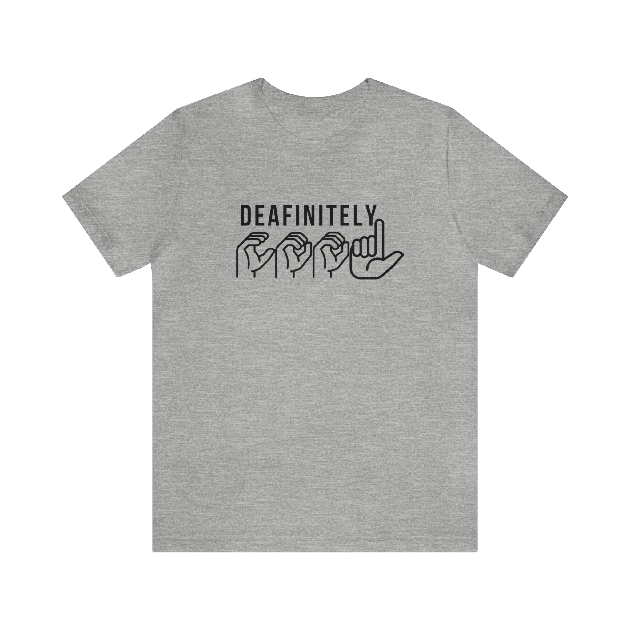 Deafinitely Cool Adult Unisex Jersey Short Sleeve Tee - The Kindness Cause