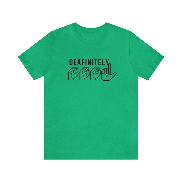 Deafinitely Cool Adult Unisex Jersey Short Sleeve Tee - The Kindness Cause