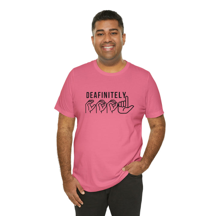 Deafinitely Cool Adult Unisex Jersey Short Sleeve Tee - The Kindness Cause