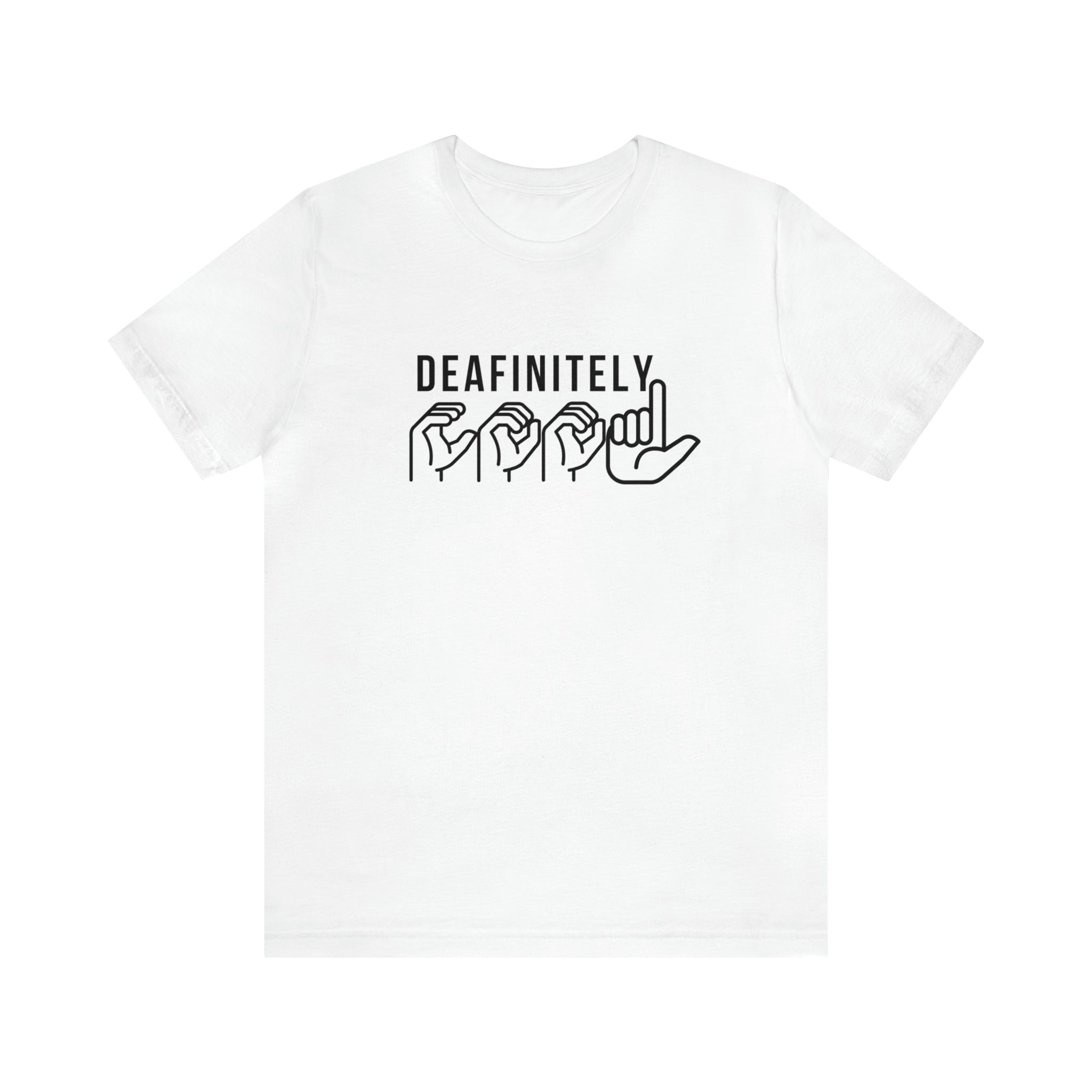 Deafinitely Cool Adult Unisex Jersey Short Sleeve Tee - The Kindness Cause