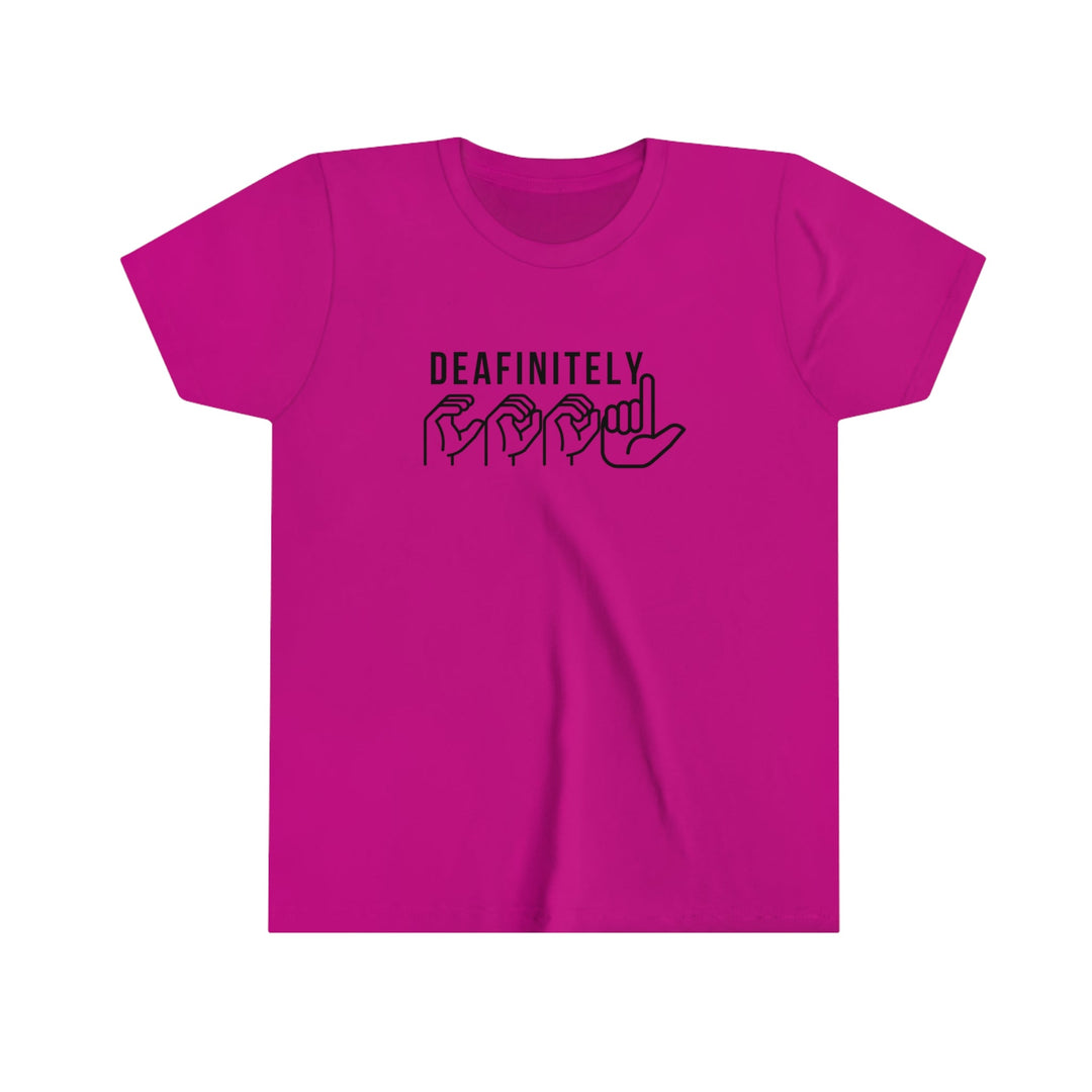 Deafinitely Cool Youth Unisex Short Sleeve Tee - The Kindness Cause