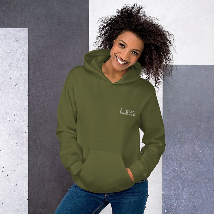 Do All Things with Kindness Embroidered Adult Unisex Hoodie - The Kindness Cause