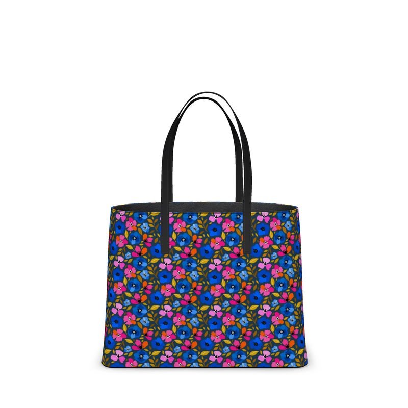 Dream a Little Bigger Floral Leather Tote - The Kindness Cause