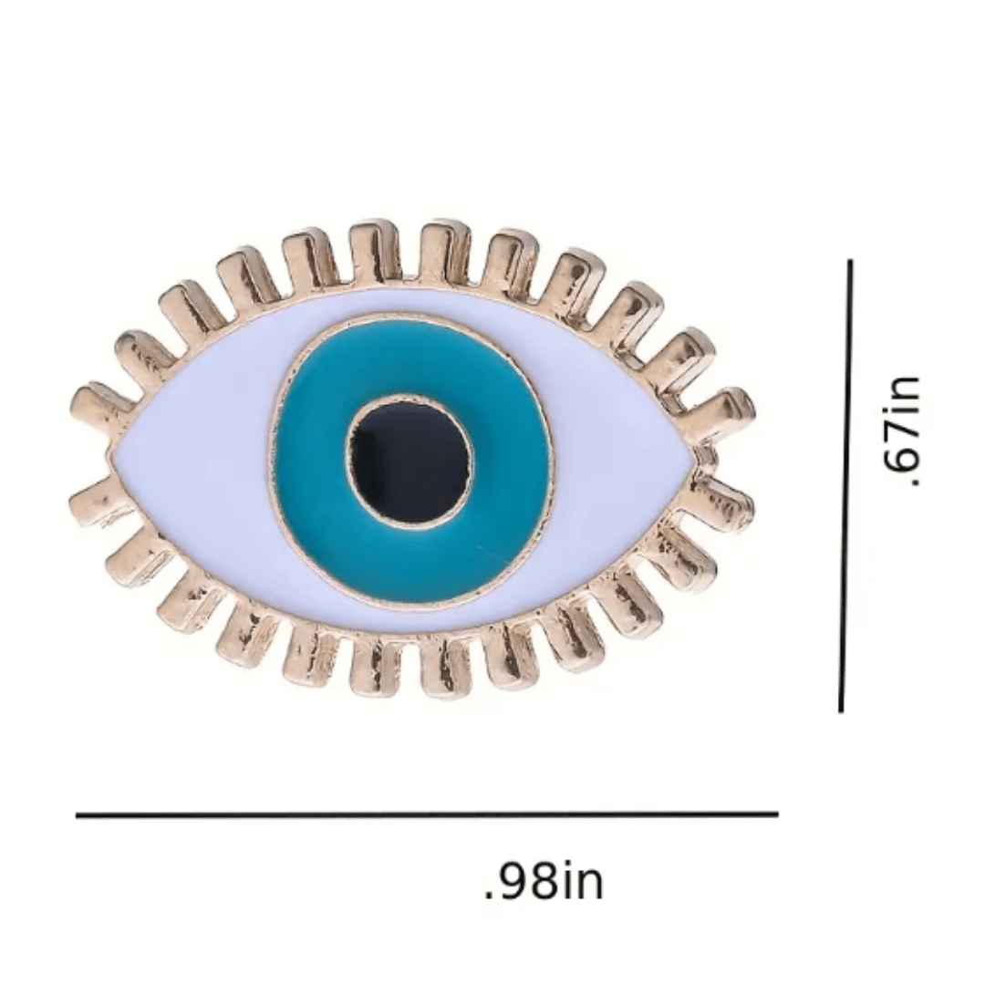 Evil Eye For Peace &amp; Protection Enamel Pin - The Kindness Cause