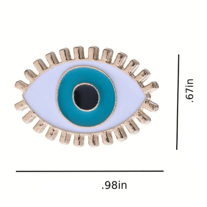 Evil Eye For Peace &amp; Protection Enamel Pin - The Kindness Cause
