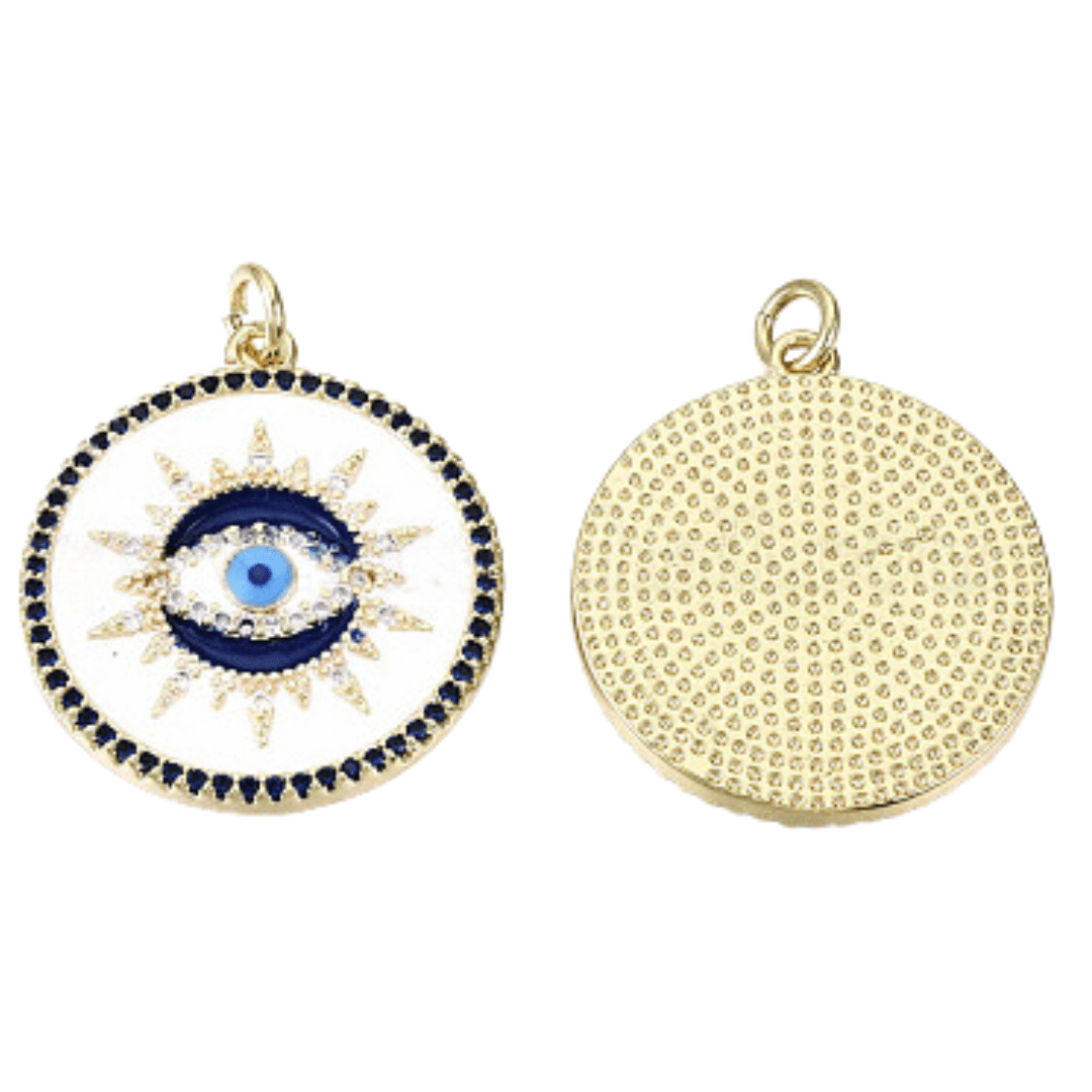 Evil Eye Protection 16K Gold Plated Pendant Necklace - The Kindness Cause