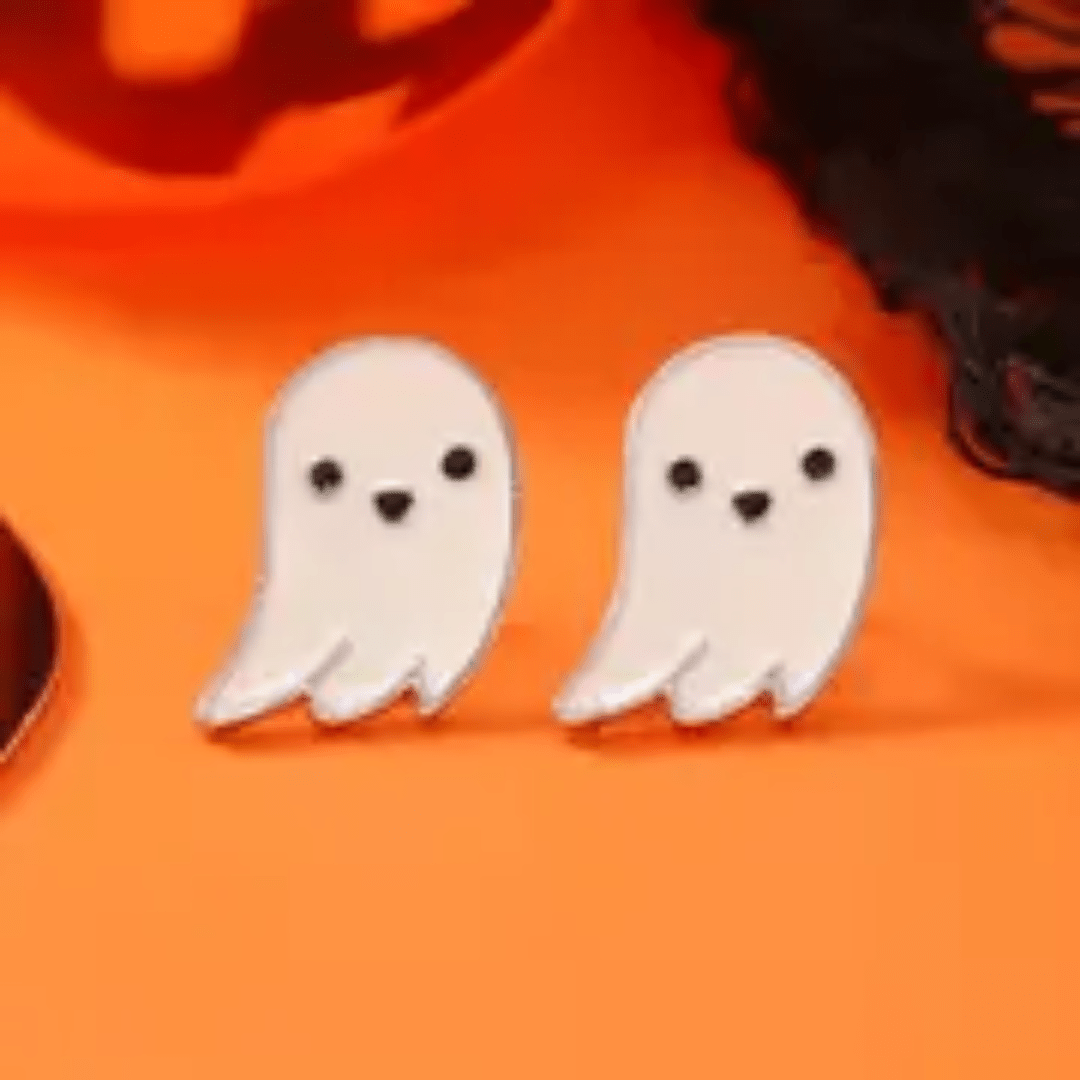 Halloween Ghost Stud Earrings - The Kindness Cause