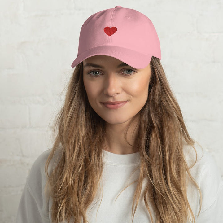 Heart Embroidered Unisex Dad Hat - The Kindness Cause
