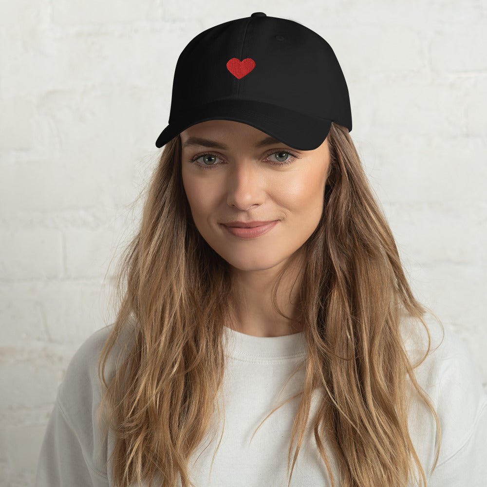 Heart Embroidered Unisex Dad Hat - The Kindness Cause