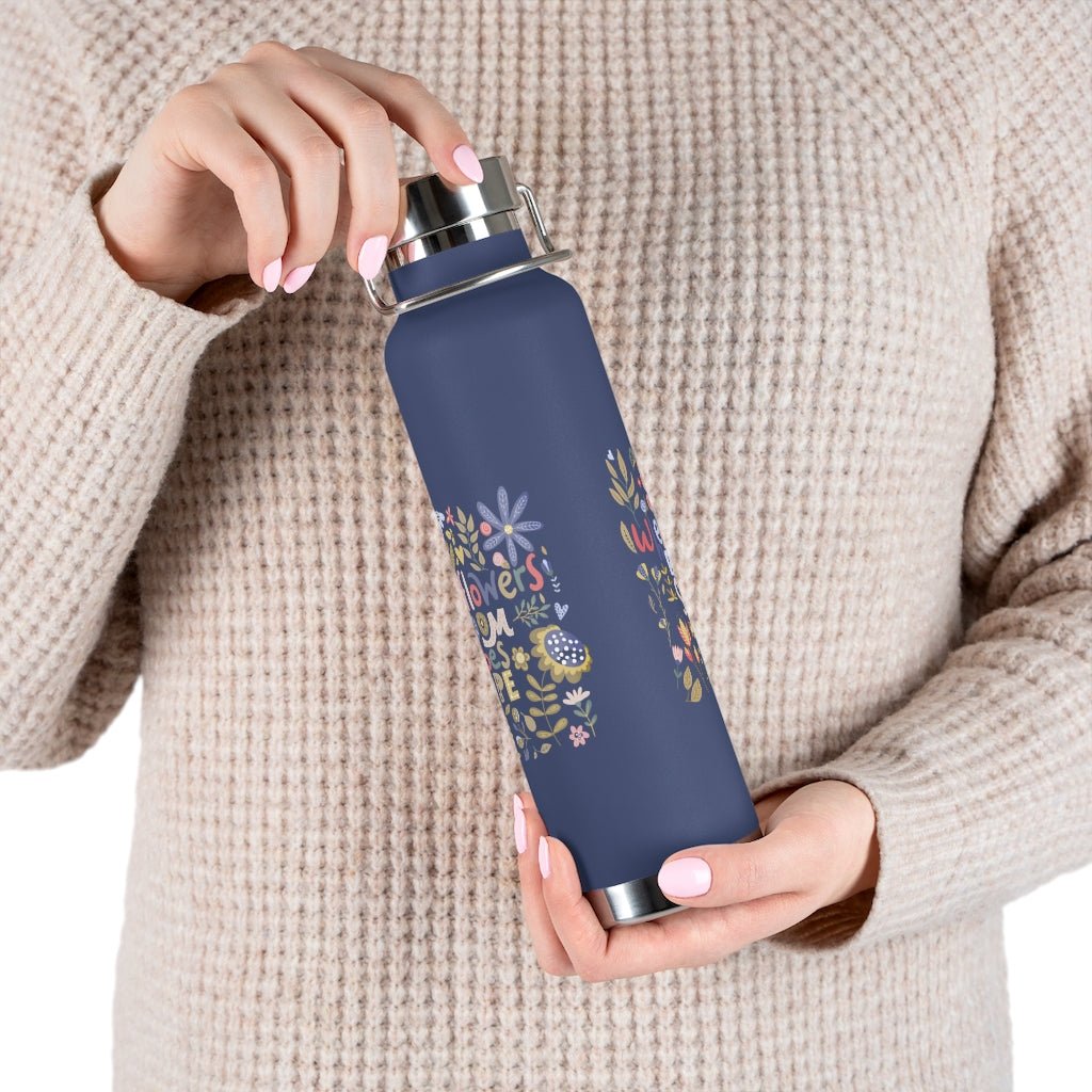 Hope Blooms 22oz Vacuum Insulated Bottle - The Kindness Cause