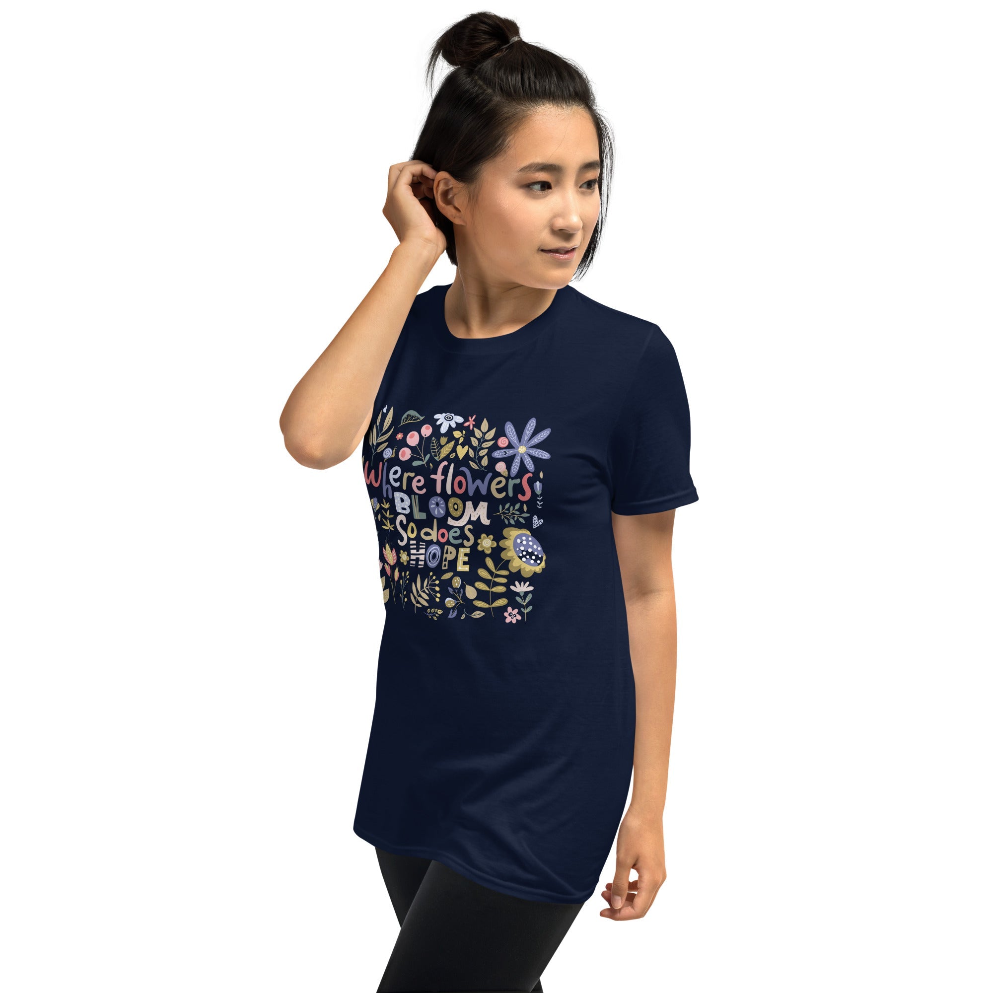 Hope Blooms Short-Sleeve Unisex Fit T-Shirt - The Kindness Cause