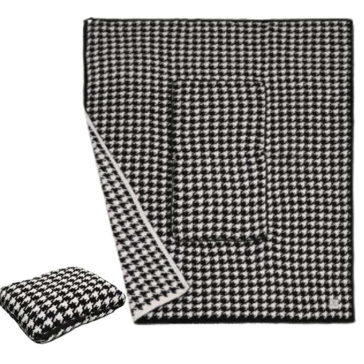 Houndstooth Luxury Soft 2 in 1 Throw Blanket &amp; Pillow - The Kindness Cause