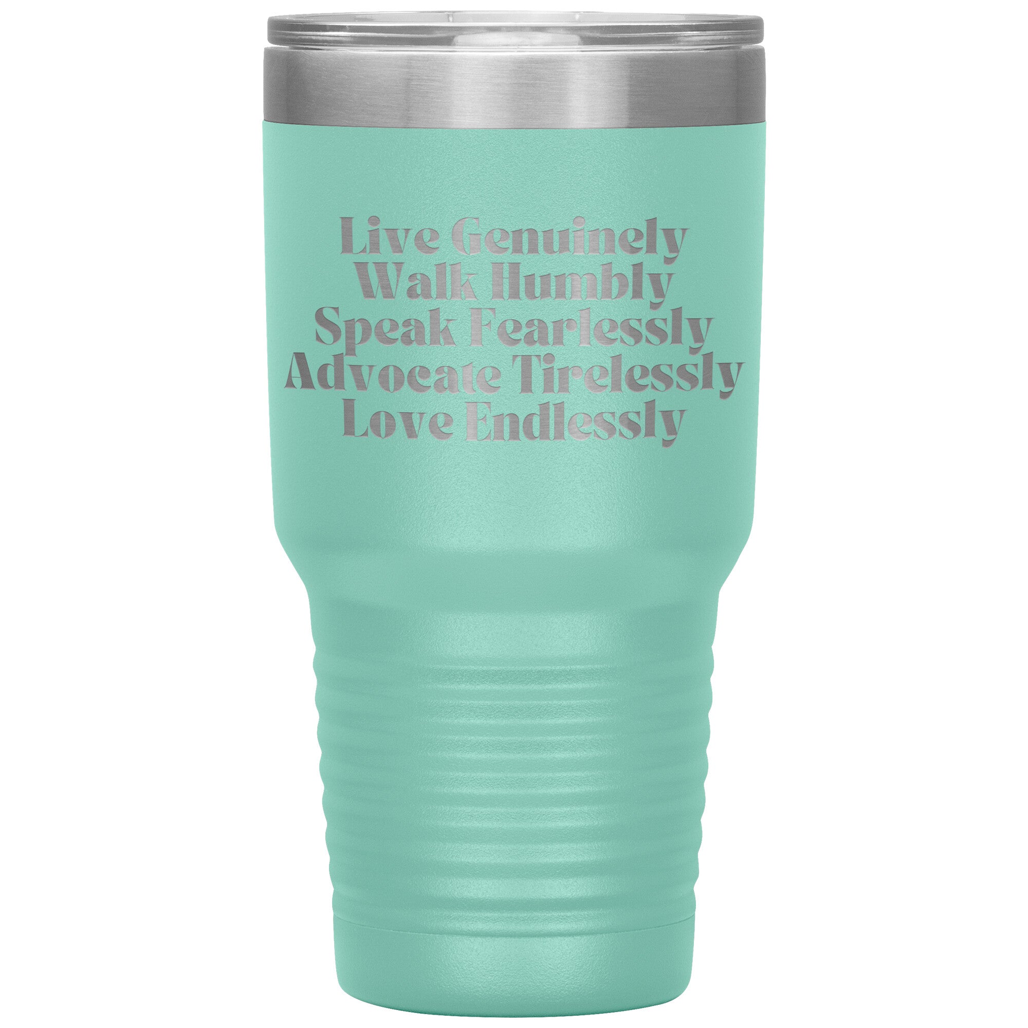 Live Genuinely Engraved 30oz Insulated Tumbler - The Kindness Cause