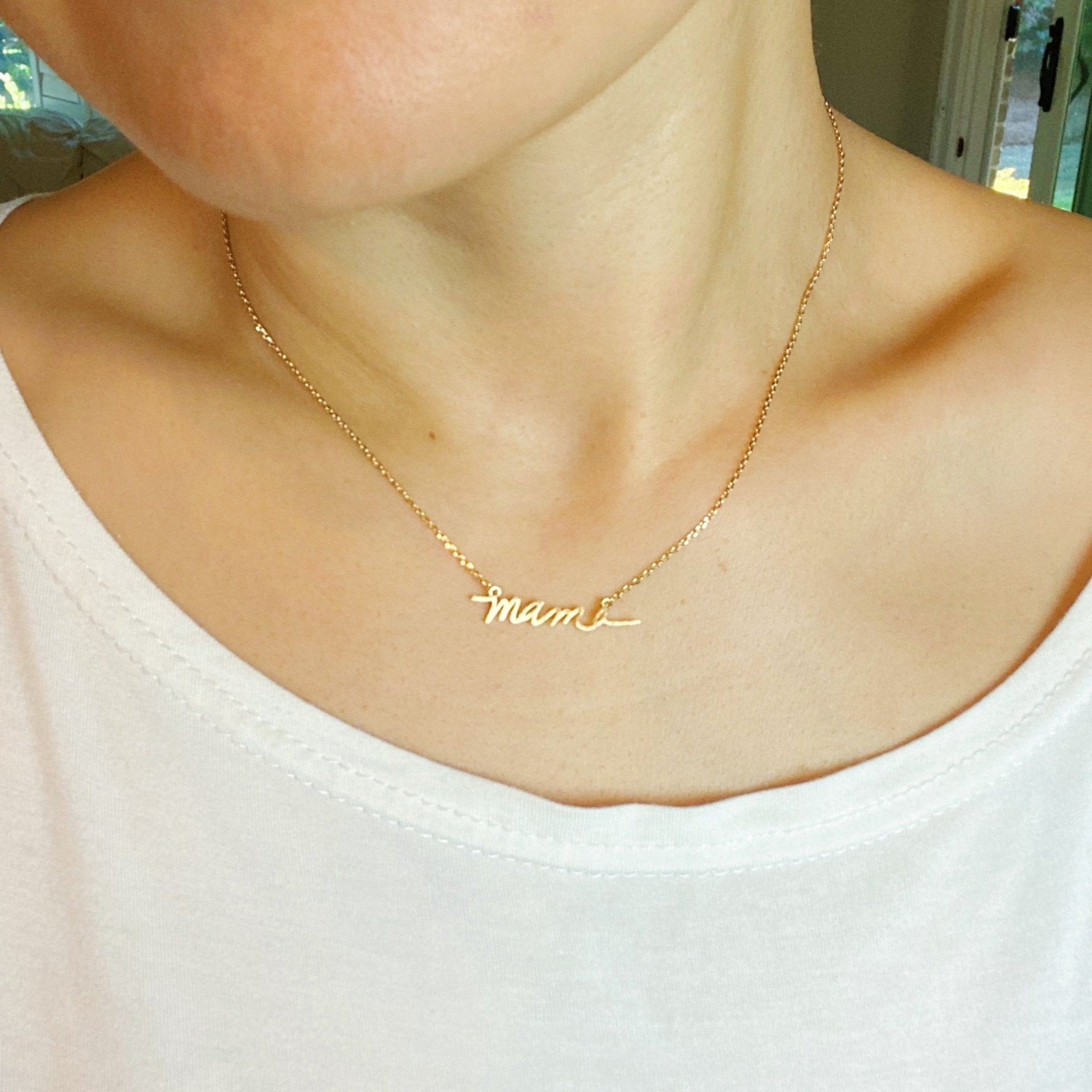 Mama Script Necklace - The Kindness Cause