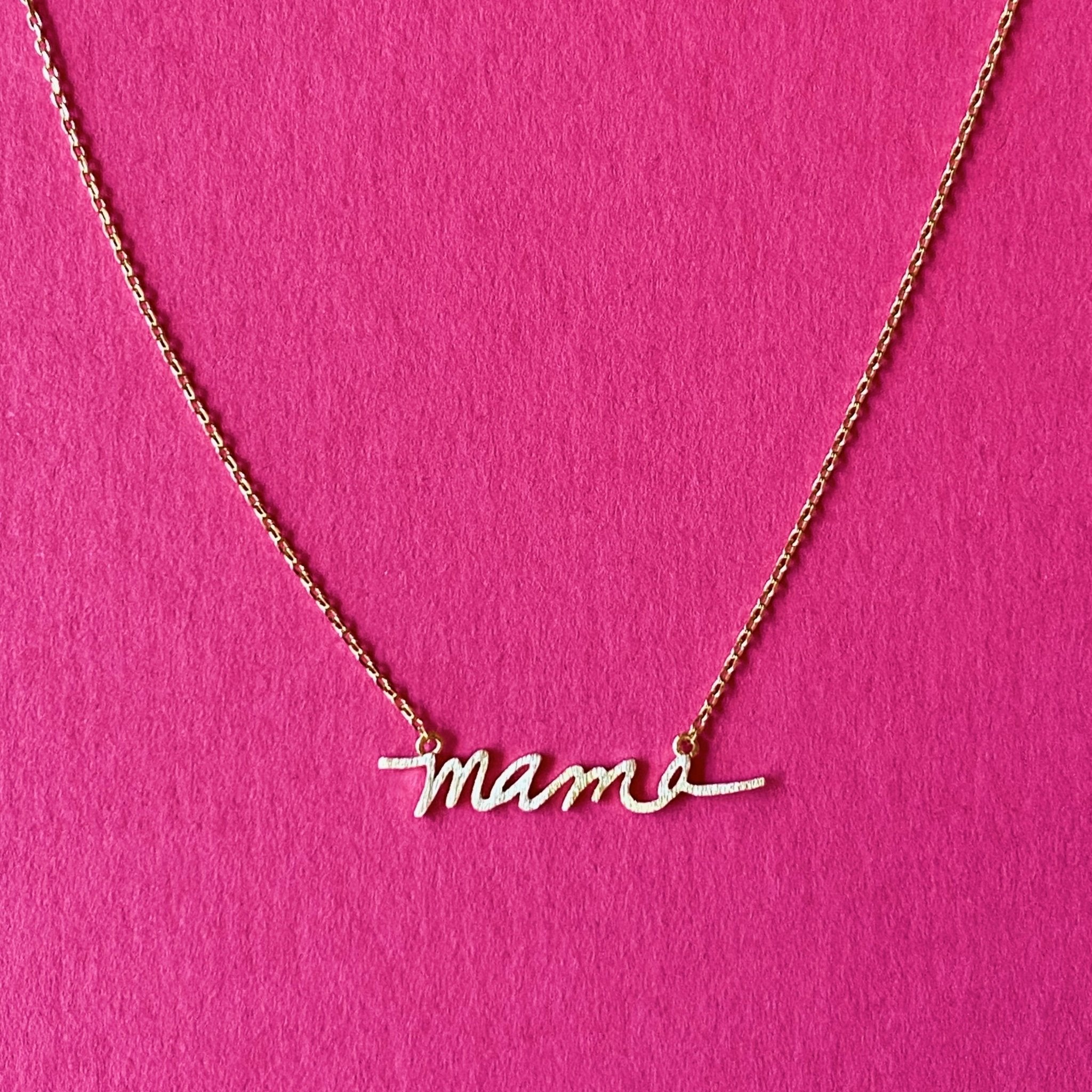 Mama Script Necklace - The Kindness Cause