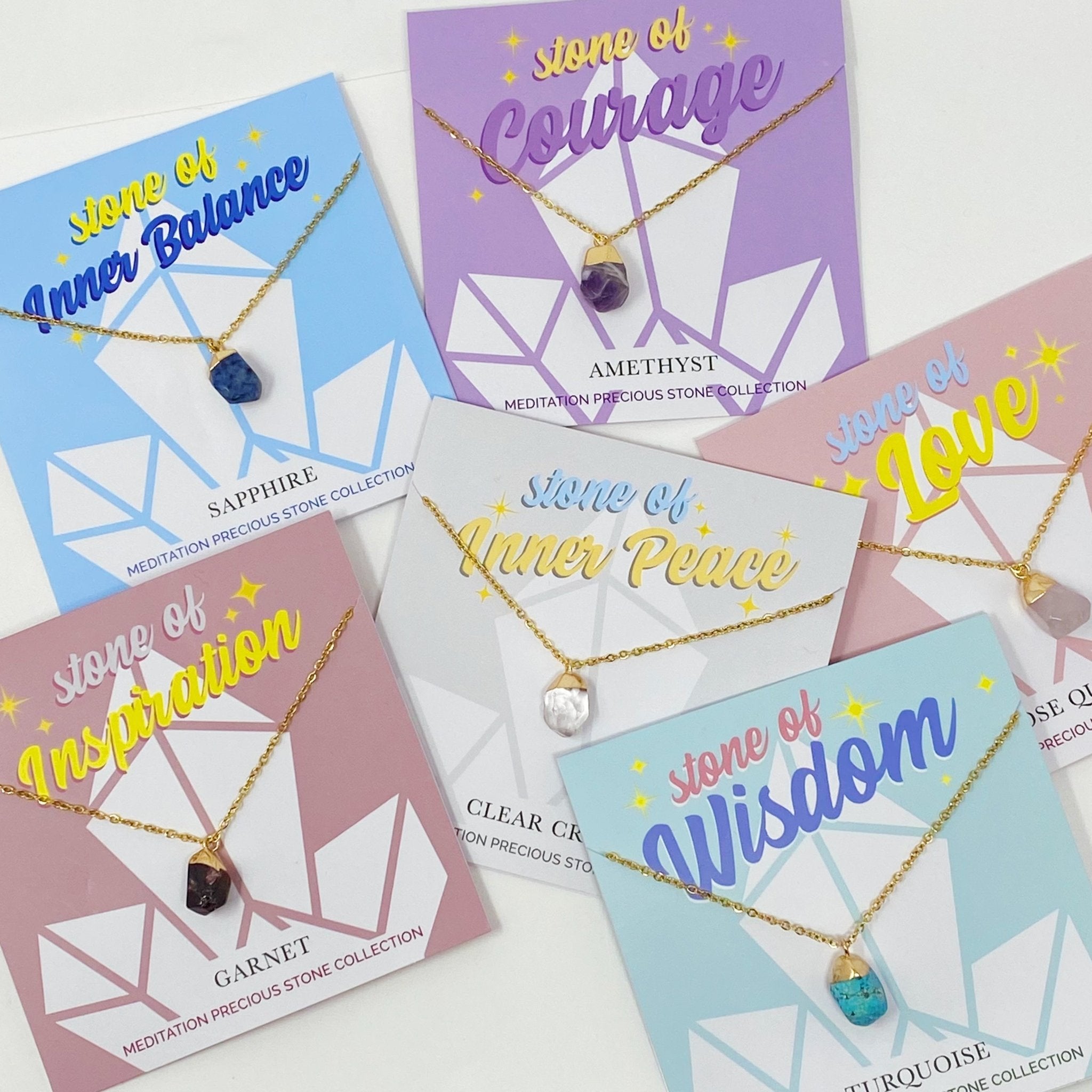 Meditation Precious Stone Collection Necklace - The Kindness Cause