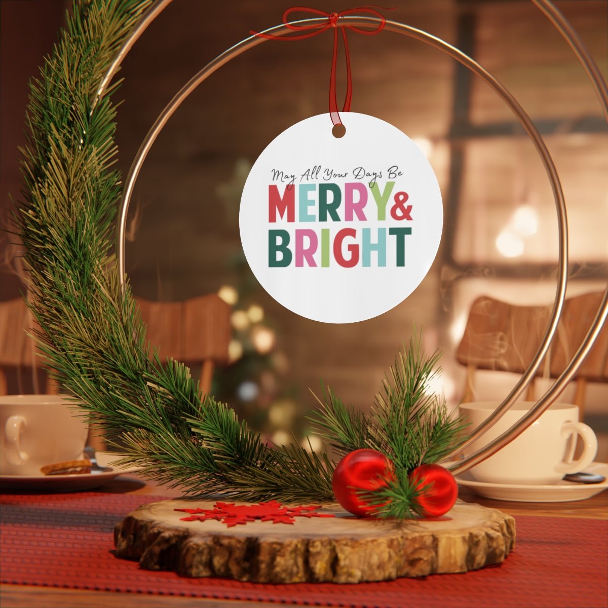 Merry & Bright Metal Keepsake & Ornament - The Kindness Cause