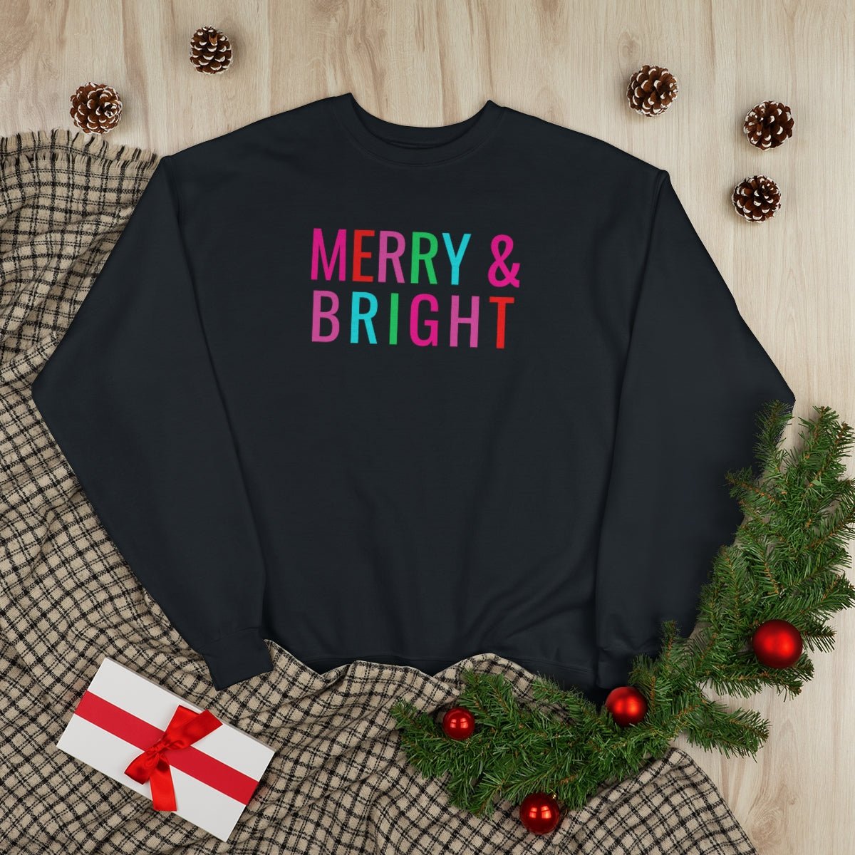 Merry & Bright Unisex Fit EcoSmart® Crewneck Sweatshirt - The Kindness Cause