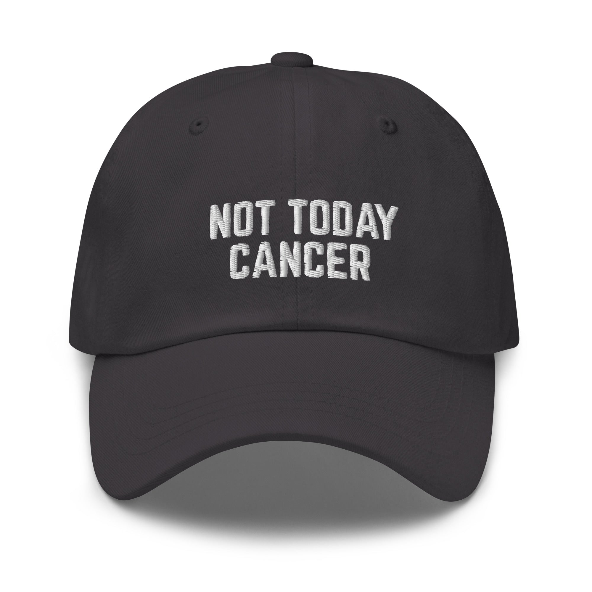 Not Today Cancer Embroidered Dad Hat - The Kindness Cause