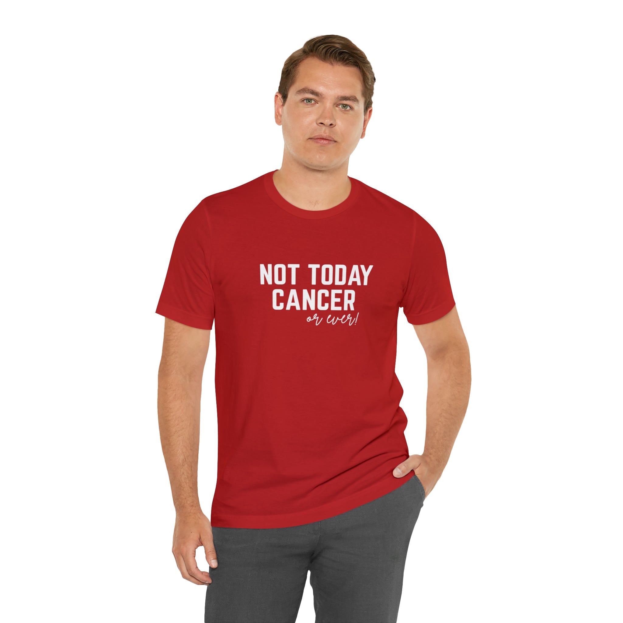 Not Today Cancer Unisex Jersey Short Sleeve Tee - The Kindness Cause