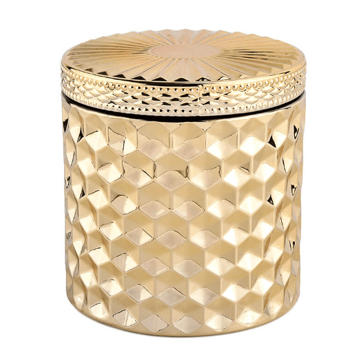 Painted Lantern Boudoir Collection Gold Faceted Opulence 12.5oz Candle - The Kindness Cause