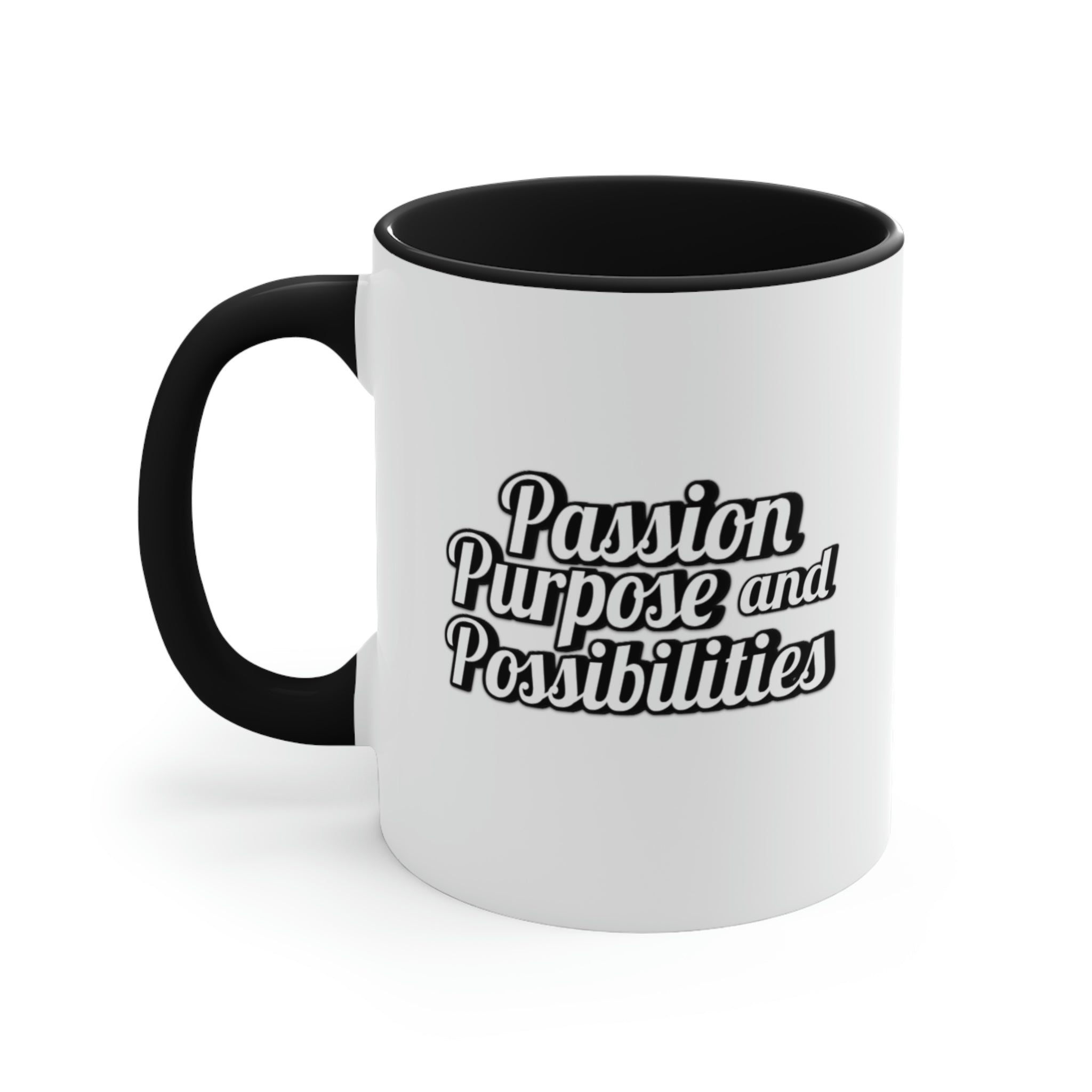 Passion Purpose and Possibilities Accent 11oz Coffee Mug - The Kindness Cause