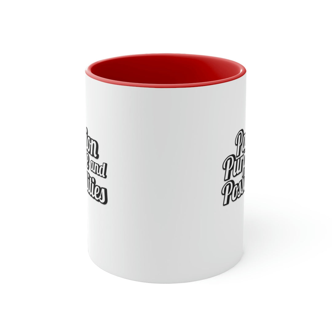 Passion Purpose and Possibilities Accent 11oz Coffee Mug - The Kindness Cause