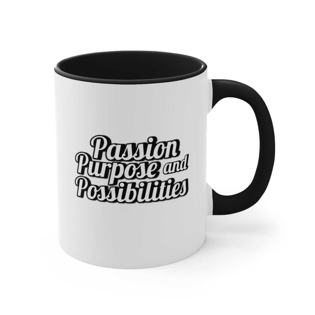 Passion Purpose and Possibilities Accent 11oz Coffee Mug - The Kindness Cause
