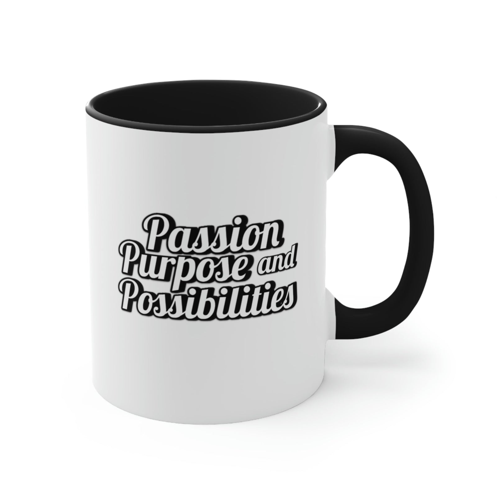 Passion Purpose and Possibilities Accent 11oz Coffee Mug - The Kindness Cause