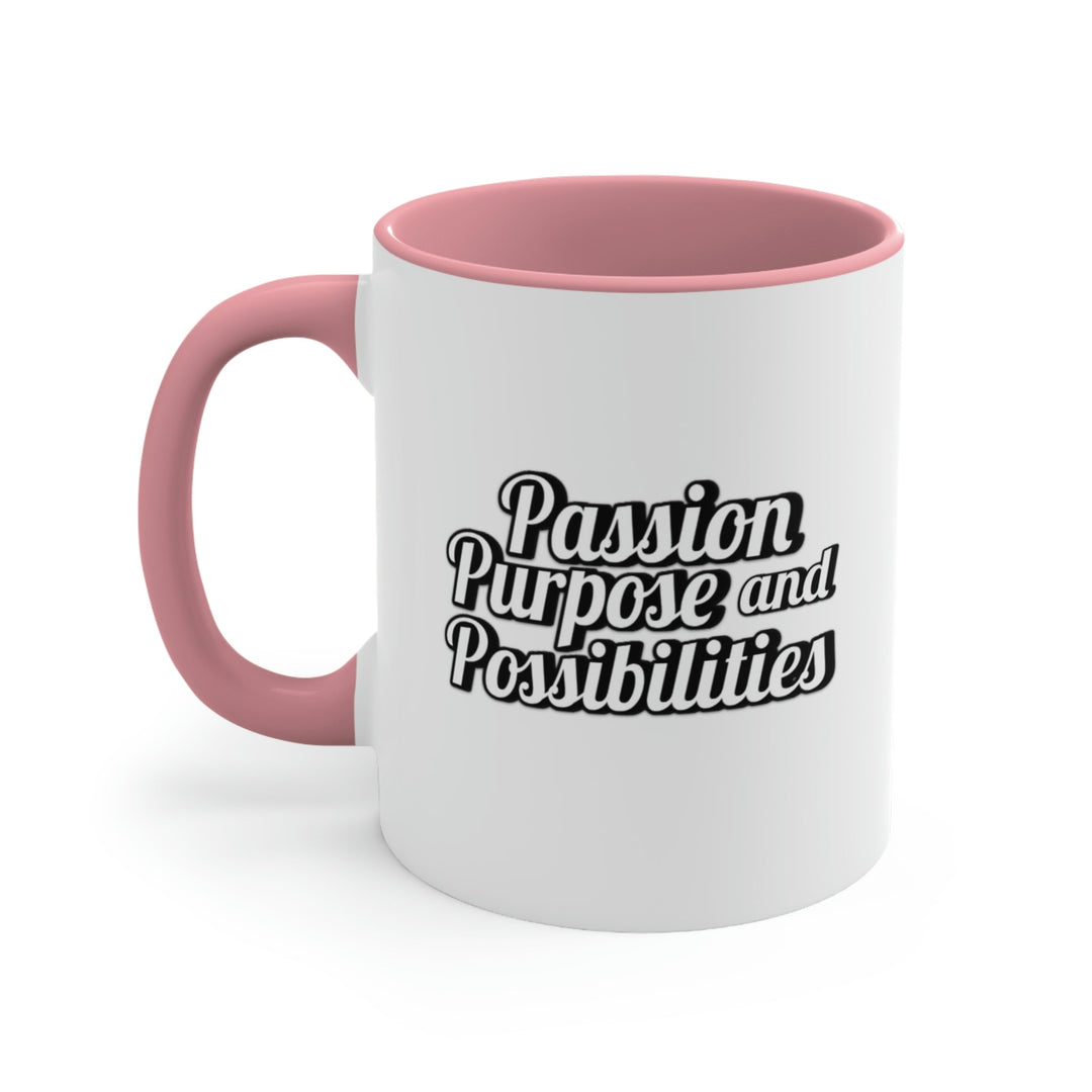 Passion Purpose and Possibilities Accent 11oz Coffee Mug - The Kindness Cause