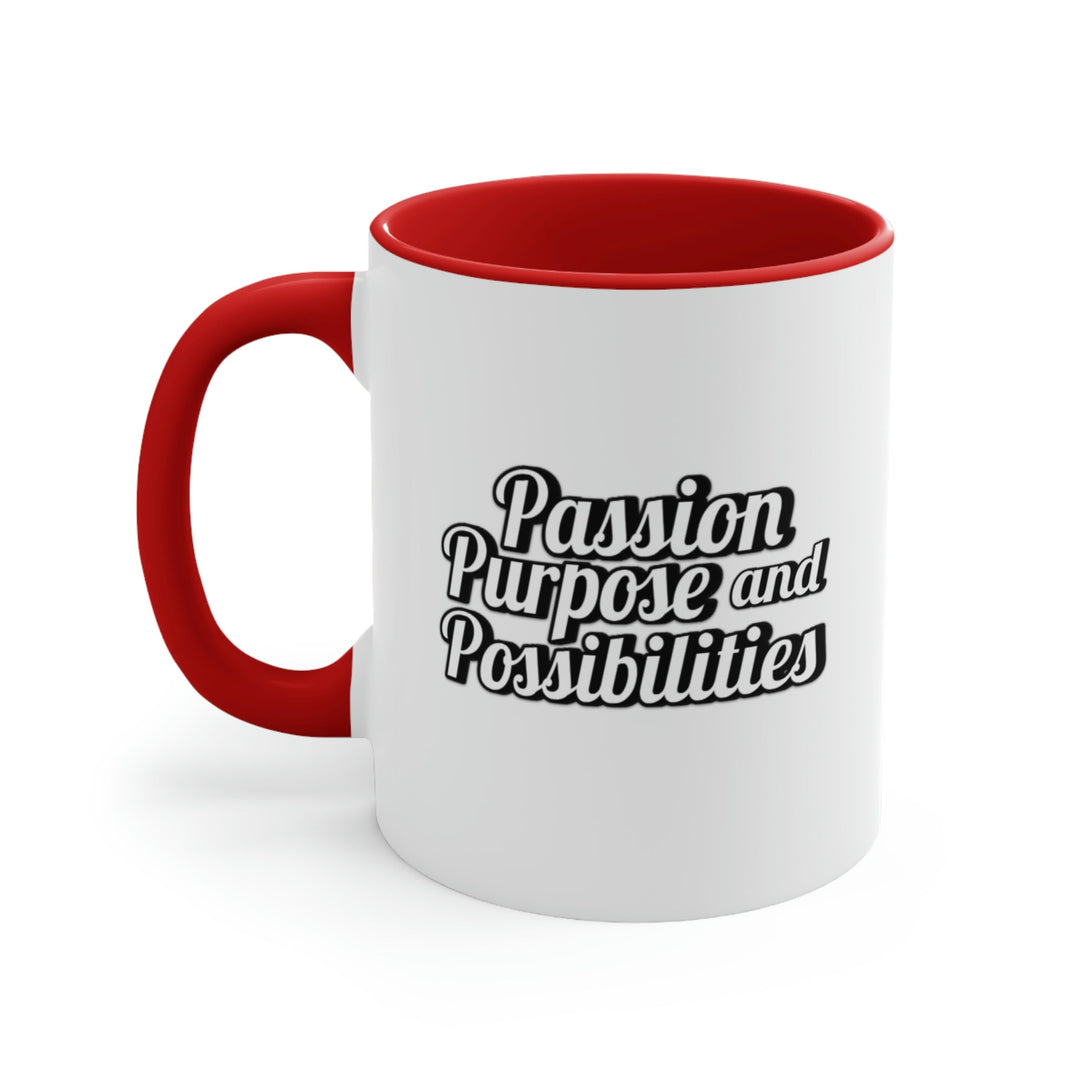 Passion Purpose and Possibilities Accent 11oz Coffee Mug - The Kindness Cause
