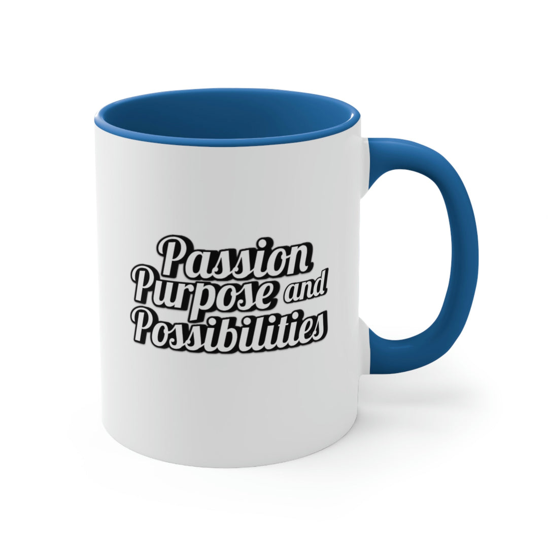 Passion Purpose and Possibilities Accent 11oz Coffee Mug - The Kindness Cause
