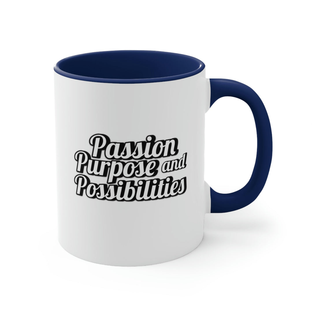 Passion Purpose and Possibilities Accent 11oz Coffee Mug - The Kindness Cause
